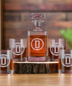 Rustic Whiskey Decanter Set